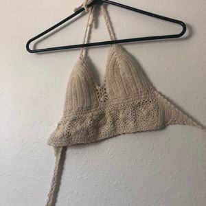 Crochet Tie back top